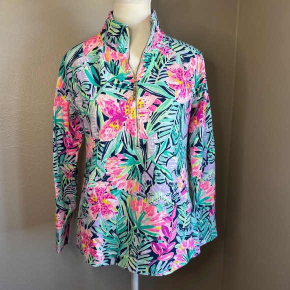 Lilly Pulitzer Tops - Lilly Pulitzer Skipper UPF Half-Zip Pullover with Front Pocket